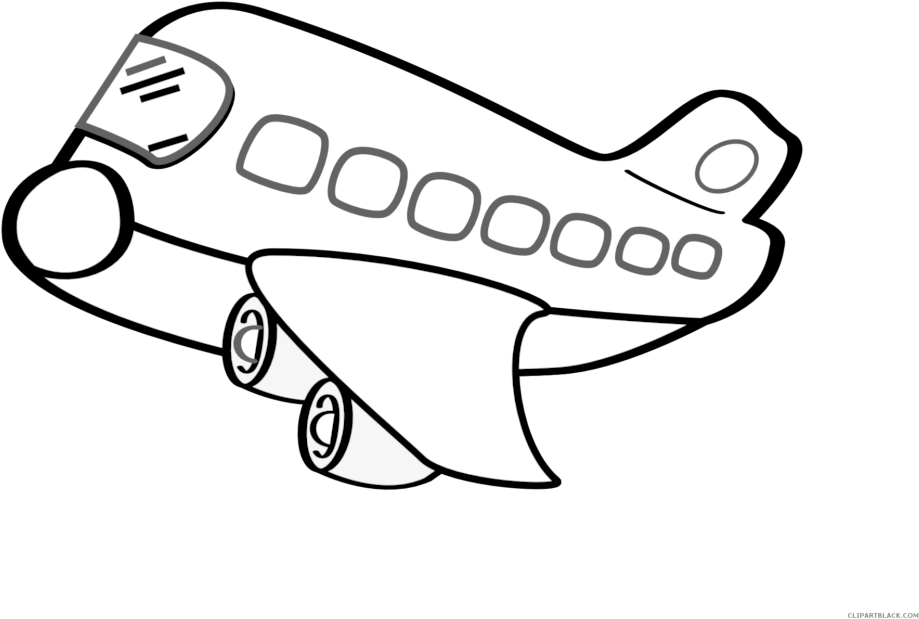 Airplane Clipart Outline 5 Clip Art - Airplane Clipart Outline 5 Clip Art - Free Transparent PNG Clipart Images Download. - Transparent PNG Free Download