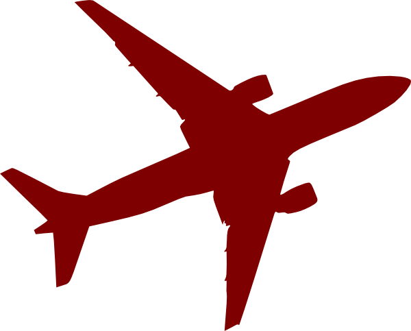 Airplane Clip Art At Clker - Airplane Vector Png Red Transparent PNG - 600x483 - Free Download on - Transparent PNG Free Download