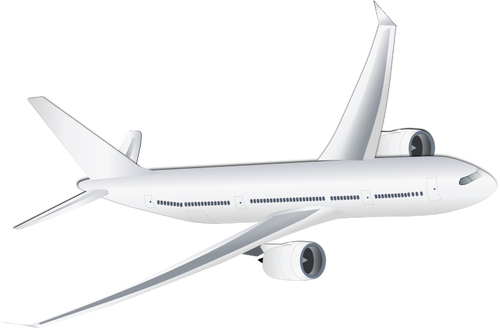 Passenger Plane Vector Image - White Aeroplane Png, Transparent - Transparent PNG Free Download