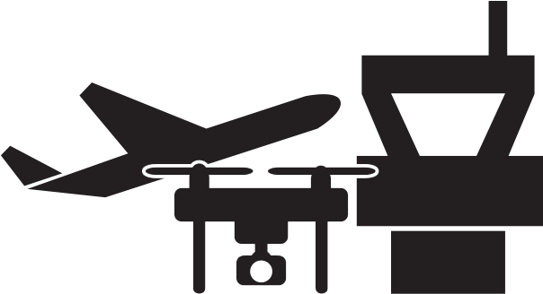 Drone Icon Design Airport Plane Helicopter Airfield - Airplane, HD Png Download - Airplane Transparent PNG Free Download