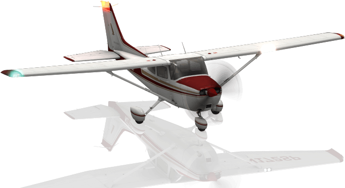 X-plane 11"s Cessna 172 In Its "scratched - X Plane 11 Cessna 172sp, HD Png Download - Airplane Transparent PNG Free Download