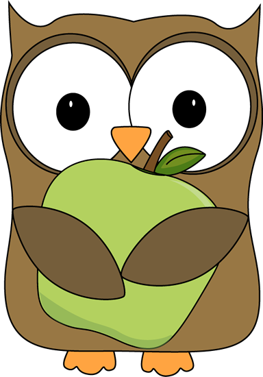 Owl Holding A Green Apple Clip Art - Owl Apple Clipart - Free Transparent PNG Clipart Images Download. - Transparent PNG Free Download