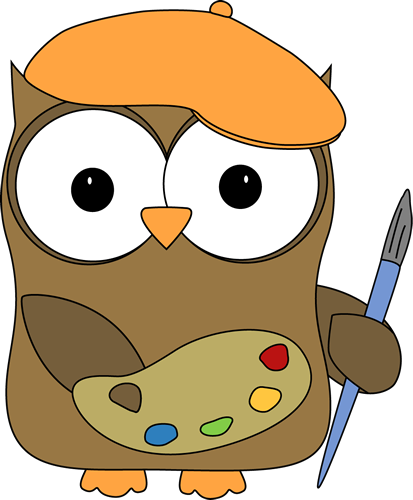 Owl French Artist Painter - Art Owl Clipart - Free Transparent PNG Clipart Images Download. - Transparent PNG Free Download