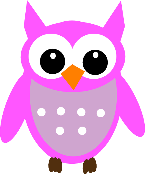 Pink Hoot Owl Clip Art At Clker - Baby Owl Clip Art - Free Transparent PNG Clipart Images Download. - Owl Transparent PNG Free Download