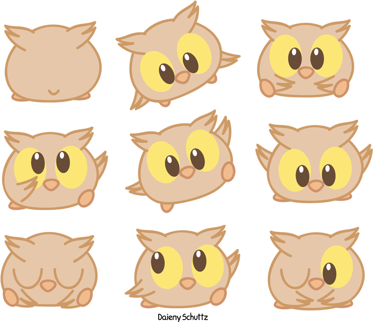 Drawn Owlet Chibi - Chibi Owl Drawing - Free Transparent PNG Clipart Images Download. - Owl Transparent PNG Free Download