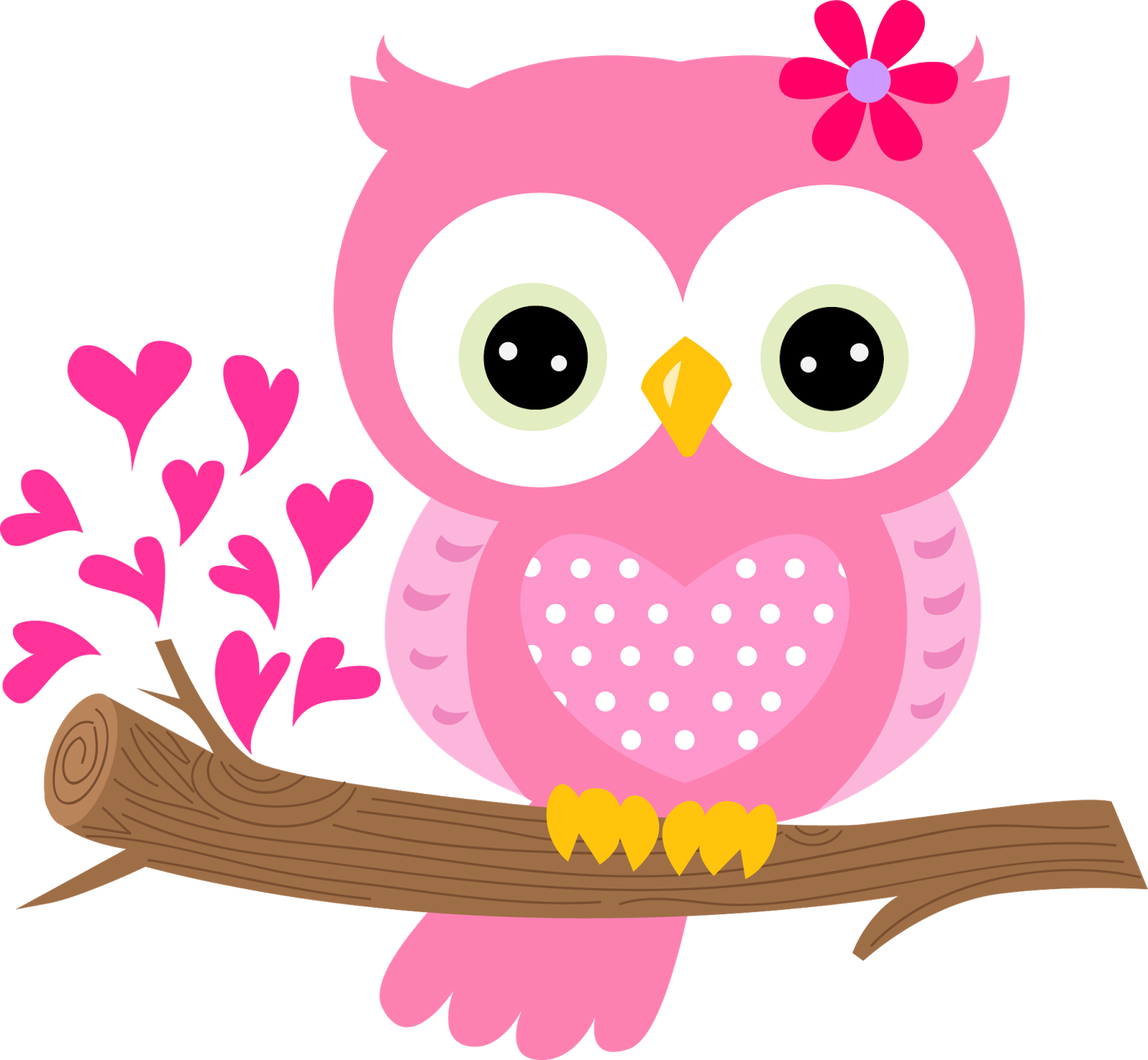 Búhos Y Pajaritos - Owl Pink - Free Transparent PNG Clipart Images Download. - Owl Transparent PNG Free Download