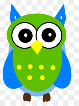 Blue Owl Clip Art - Blue And Green Owl - Free Transparent PNG Clipart Images Download. - Owl Transparent PNG Free Download