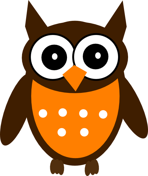 Woodland Animal Painted Wood Shape Owl - Orange And Brown Owl - Free Transparent PNG Clipart Images Download. - Owl Transparent PNG Free Download