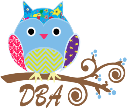 Designs By April - Owl And Alphabet (blue) Curtains - Free Transparent PNG Clipart Images Download. - Owl Transparent PNG Free Download
