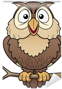 Illustration Of Cartoon Owl Sitting On Tree Branch - Cartoon Picture Of Owl - Free Transparent PNG Clipart Images Download. - Owl Transparent PNG Free Download
