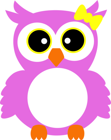 Owl- Monogram With Bow - Owl - Free Transparent PNG Clipart Images Download. - Owl Transparent PNG Free Download