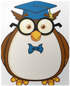Wise Owl Teacher Cartoon Character With Glasses And - Teacher Owl - Free Transparent PNG Clipart Images Download. - Owl Transparent PNG Free Download