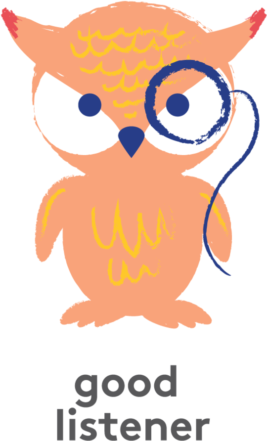 Good Listerner Stibpencils - Owl - Free Transparent PNG Clipart Images Download. - Owl Transparent PNG Free Download