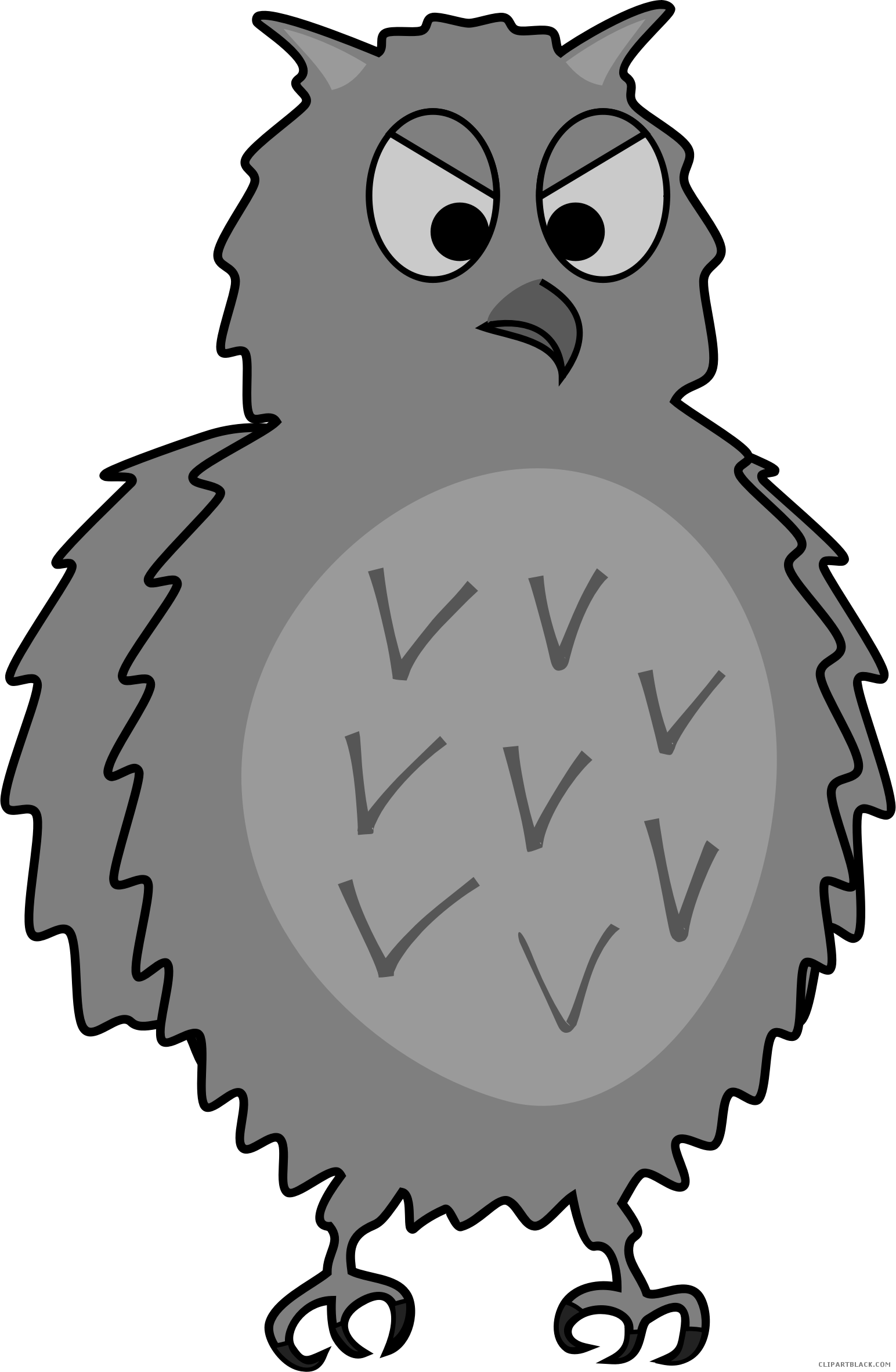 Grayscale Owl Animal Free Black White Clipart Images - Owl - Free Transparent PNG Clipart Images Download. - Owl Transparent PNG Free Download