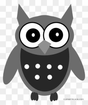 Cute Owl Animal Free Black White Clipart Images Clipartblack - Cartoon Clip Art Owls - Free Transparent PNG Clipart Images Download. - Owl Transparent PNG Free Download