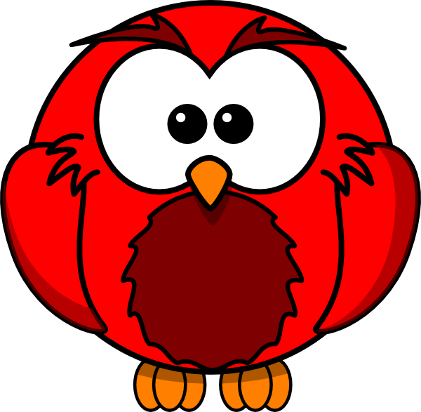 Red Owl Cartoon Clip Art At Clker - Cartoon Owl - Free Transparent PNG Clipart Images Download. - Owl Transparent PNG Free Download