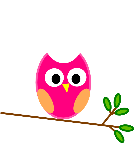 Pink Owl Clip Art At Clkercom Vector Online Royalty - Baby Owl Clip Art - Free Transparent PNG Clipart Images Download. - Owl Transparent PNG Free Download