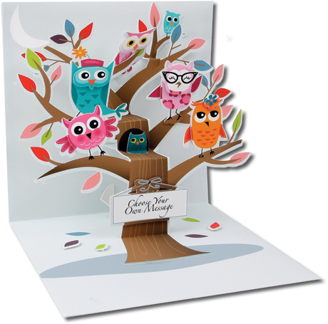 Owls - Owl Pop Up Card - Free Transparent PNG Clipart Images Download. - Owl Transparent PNG Free Download