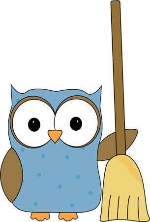 Owl With A Broom Clip Art - Owl With Broom - Free Transparent PNG Clipart Images Download. - Owl Transparent PNG Free Download