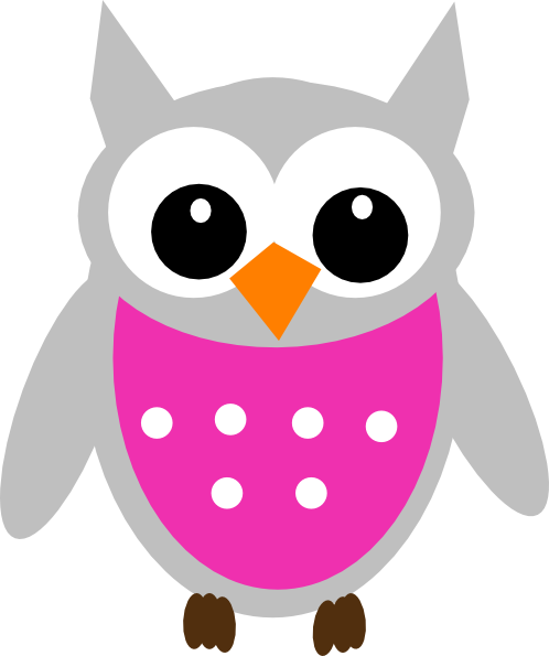 Pink Owl Clip Art At Clker Com Vector Clip Art Online - Baby Owl Clip Art - Free Transparent PNG Clipart Images Download. - Owl Transparent PNG Free Download