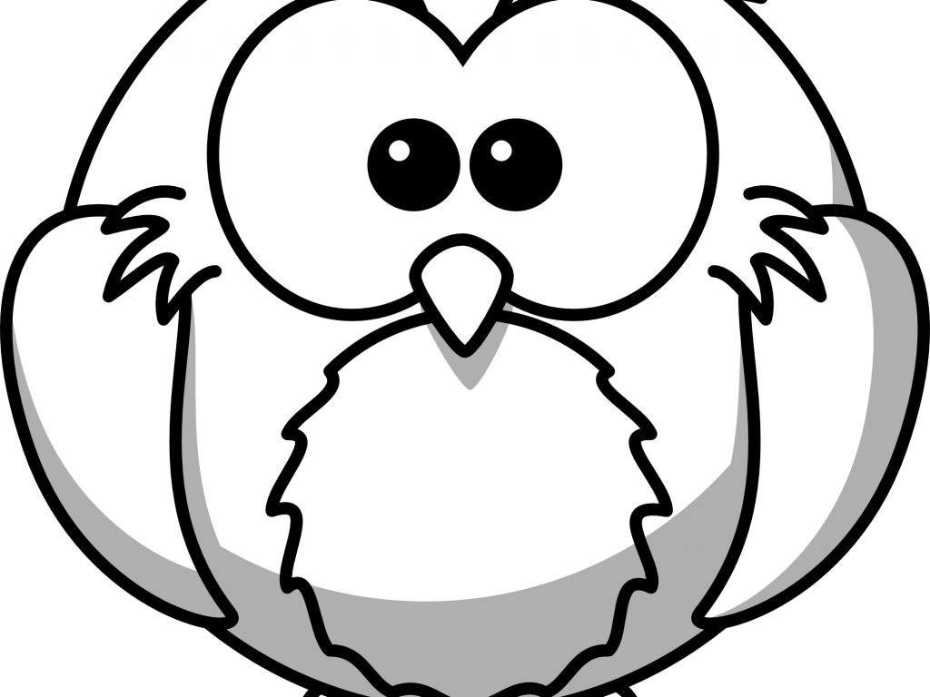 Black And White Cartoon Drawings Free Download Clip - Outline Drawing Of Owl - Free Transparent PNG Clipart Images Download. - Owl Transparent PNG Free Download
