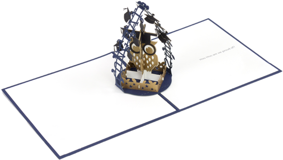 Graduation Owl - Paperpopcards, Graduation Owl - Amazing 3d Greeting - Free Transparent PNG Clipart Images Download. - Owl Transparent PNG Free Download