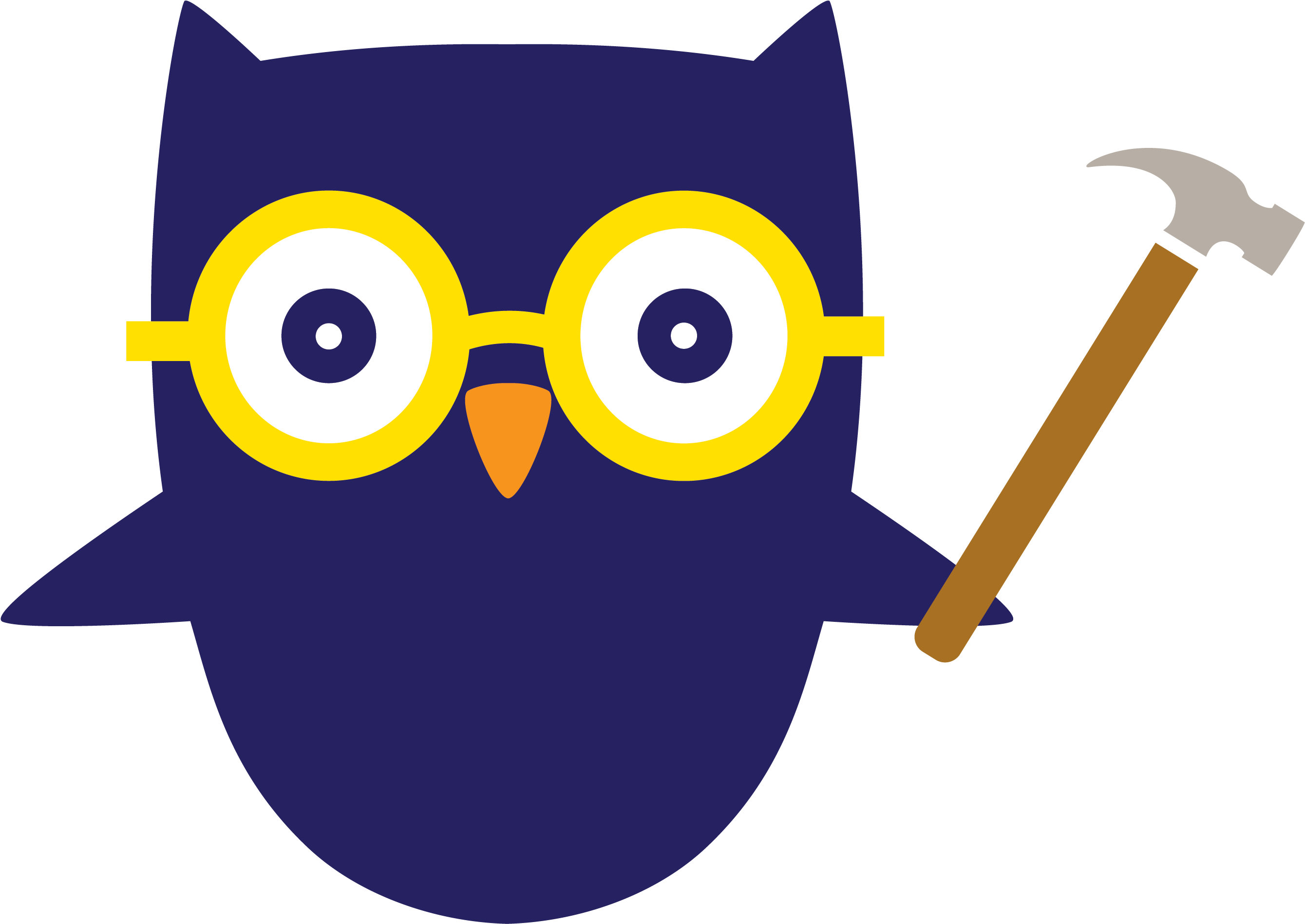 Owl Hammer - Owl - Free Transparent PNG Clipart Images Download. - Owl Transparent PNG Free Download