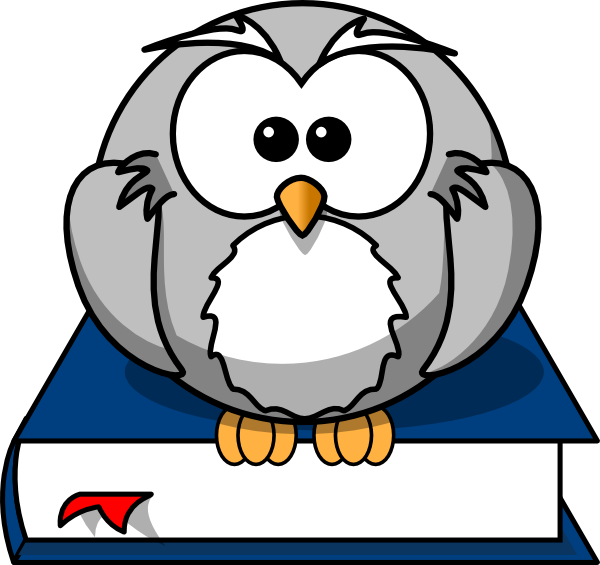 Greyowl Clip Art At Clker - Cartoon Black And White Owl - Free Transparent PNG Clipart Images Download. - Owl Transparent PNG Free Download