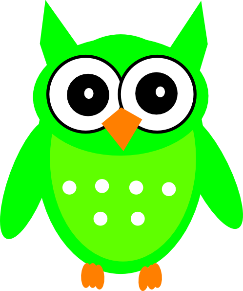 Green Owl 2 Clip Art - Green Owl Clipart - Free Transparent PNG Clipart Images Download. - Owl Transparent PNG Free Download