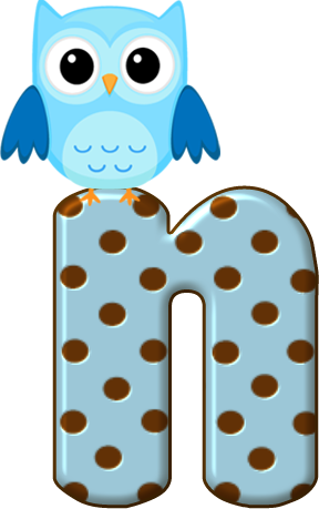 *✿**✿*n- Minuscula*✿**✿*de Alfabeto Decorativo - Cartoon Owls With Big Eyes - Free Transparent PNG Clipart Images Download. - Owl Transparent PNG Free Download