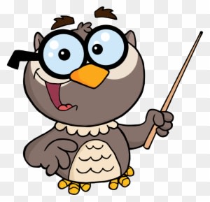 Png 4290 Owl Teacher Cartoon Character With A Pointer1 - Cartoon Owl Teacher - Free Transparent PNG Clipart Images Download. - Owl Transparent PNG Free Download