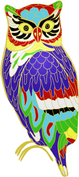 The Colourful Owl Of Madness By Kristalstittle - Colourful Owl - Free Transparent PNG Clipart Images Download. - Owl Transparent PNG Free Download