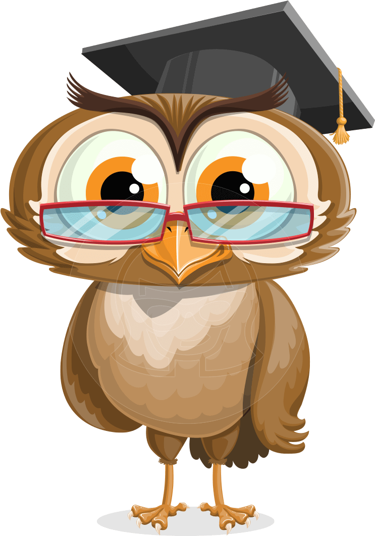 Owlsen Academic - A - Grad Owl Transparent Background - Free Transparent PNG Clipart Images Download. - Owl Transparent PNG Free Download