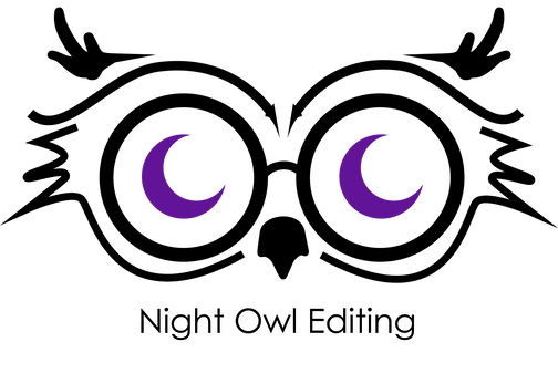 Owl With Moons In Glasses Logo For Night Owl Editing - Night Owl Editing - Free Transparent PNG Clipart Images Download. - Owl Transparent PNG Free Download
