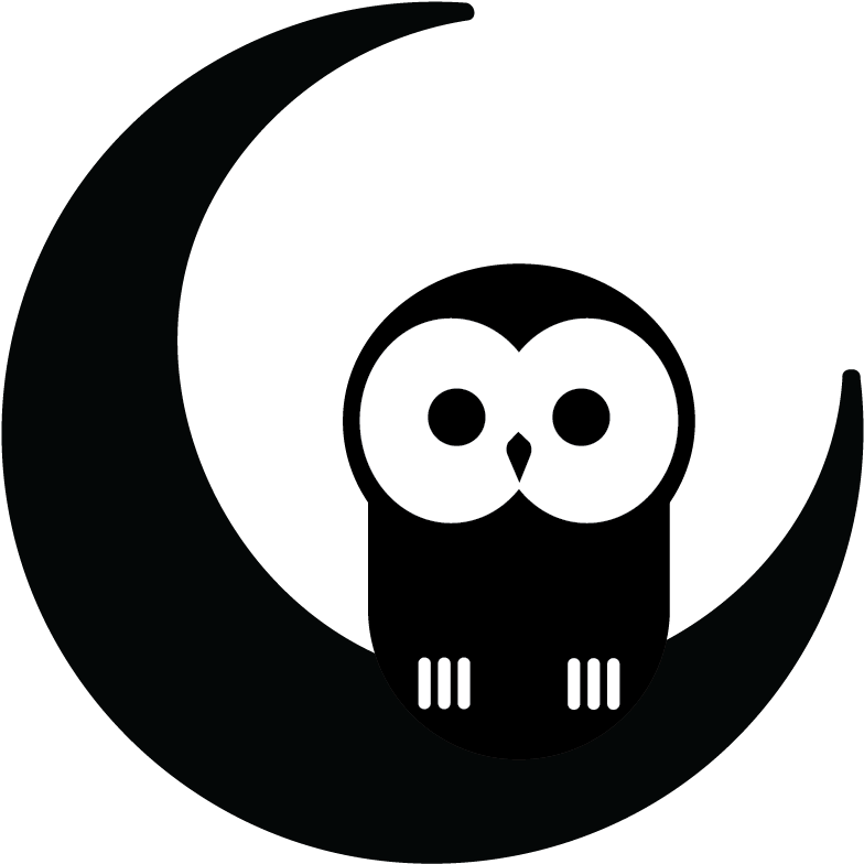 Night Owl Logo, Black And White - Night Owl Clip Art - Free Transparent PNG Clipart Images Download. - Owl Transparent PNG Free Download