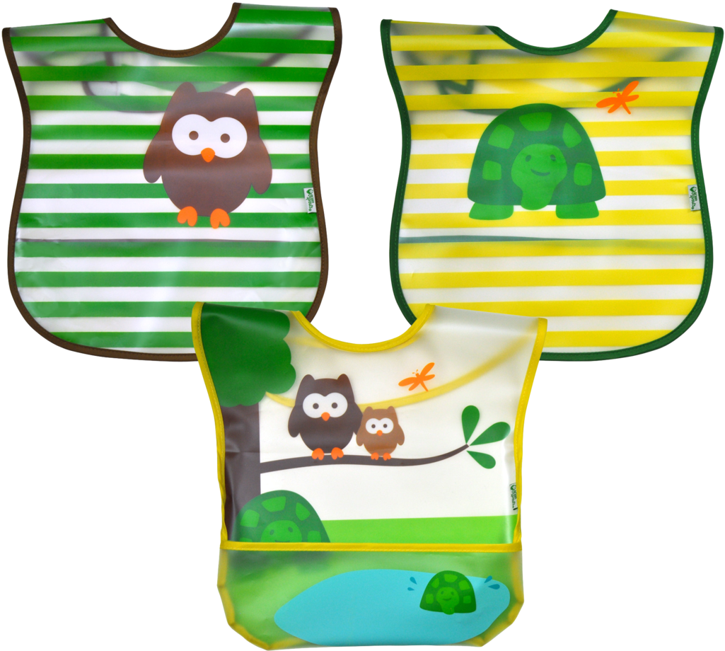 Wipe-off Bib 3pk Woodland - Owl - Free Transparent PNG Clipart Images Download. - Owl Transparent PNG Free Download