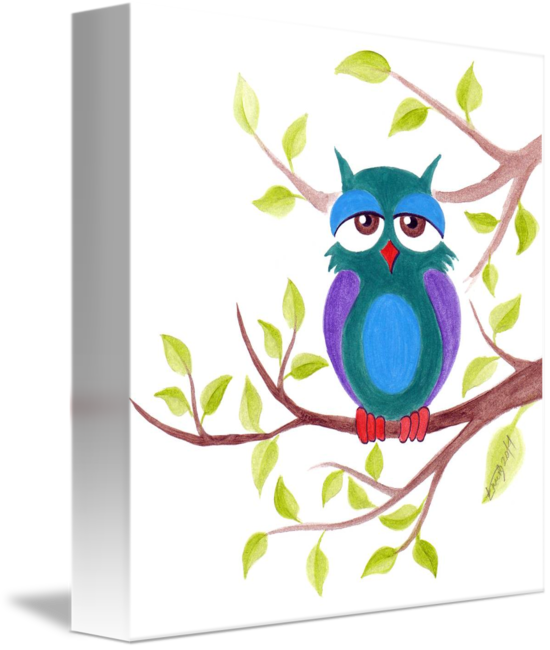 Sleepy Owl Cartoon Iphone X Slim Case - Free Transparent PNG Clipart Images Download. - Owl Transparent PNG Free Download