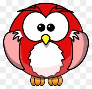 Red Clipart Owls - Cartoon Owl - Free Transparent PNG Clipart Images Download. - Owl Transparent PNG Free Download