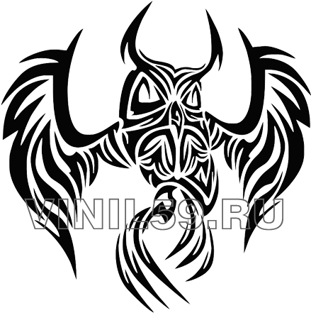 Awesome Black Tribal Flying Owl Tattoo Stencil - Owl Tribal Tattoo Designs - Free Transparent PNG Clipart Images Download. - Owl Transparent PNG Free Download
