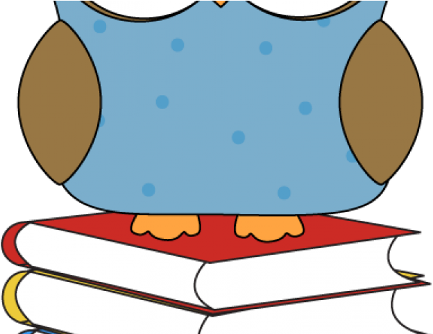 Library Books Clipart - Owl With A Book - Free Transparent PNG Clipart Images Download. - Owl Transparent PNG Free Download