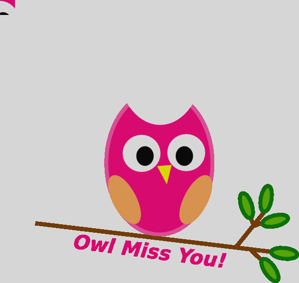 Miss You Clip Art Frog Free Frog Thank You Clipart - Owl Clip Art - Free Transparent PNG Clipart Images Download. - Transparent PNG Free Download