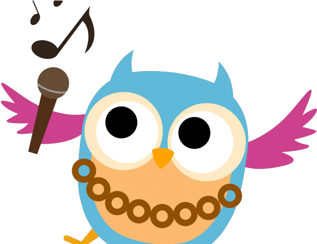 Singing Clipart Voice - Owl Singing Clip Art - Free Transparent PNG Clipart Images Download. - Transparent PNG Free Download