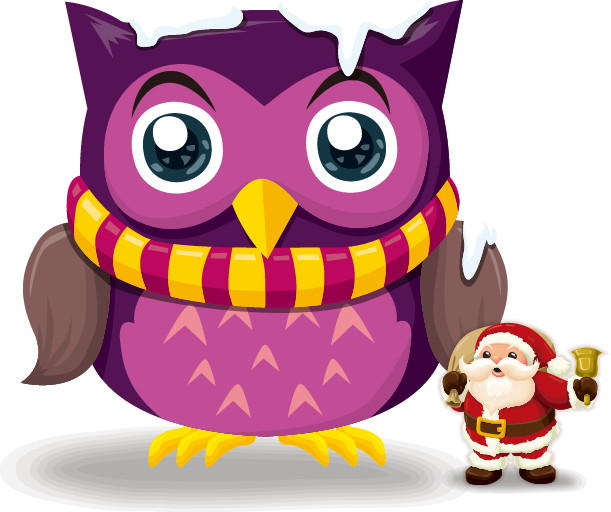 Vector Owls Christmas - Free Transparent PNG Clipart Images Download. - Transparent PNG Free Download
