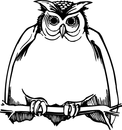 Owl Clip Art Black And White - Harry Potter Happy Birthday Card - Free Transparent PNG Clipart Images Download. - Transparent PNG Free Download