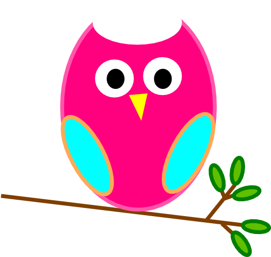 Pink Owl Clipart - L Will Miss You - Free Transparent PNG Clipart Images Download. - Transparent PNG Free Download