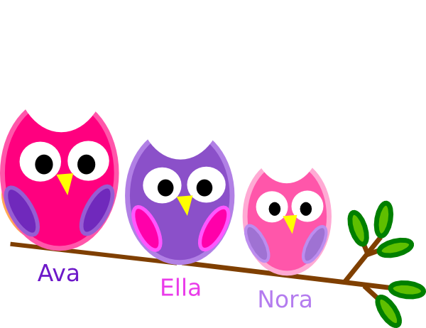 Sister Owls Clip Art - Today Happy 1 Birthday - Free Transparent PNG Clipart Images Download. - Transparent PNG Free Download