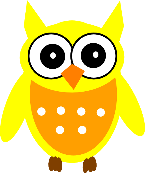 Yellow Owl Clip Art At Clker - Cute Cover Photos For Facebook - Free Transparent PNG Clipart Images Download. - Owl Transparent PNG Free Download