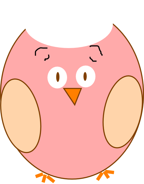 Scared Owl Clip Art At Clker - Clip Art - Free Transparent PNG Clipart Images Download. - Owl Transparent PNG Free Download