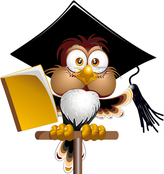 Owl With School Book Png Clipart Image - Teacher Cartoon - Free Transparent PNG Clipart Images Download. - Owl Transparent PNG Free Download