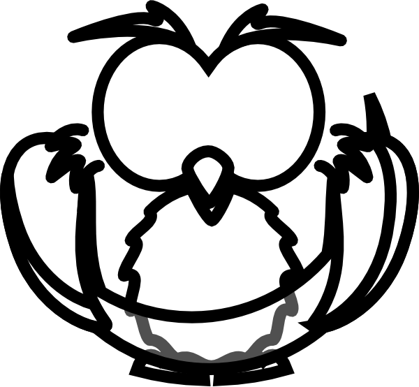 Cartoon Owl Outline Clip Art - Clip Art - Free Transparent PNG Clipart Images Download. - Owl Transparent PNG Free Download